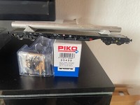 Piko H0 95489 Flachwagen Mit RöHren Beladen Top + Ovp