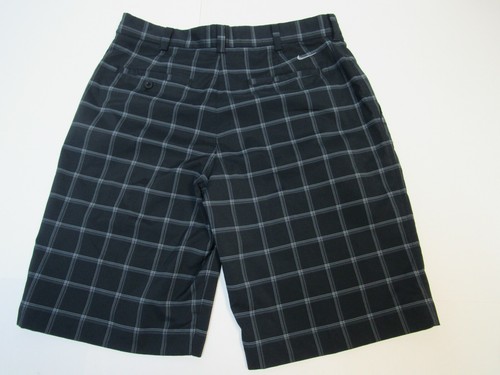Nike Golf Size 32 Black Check Spandex Blend Golf Shorts Men's - Picture 9 of 9