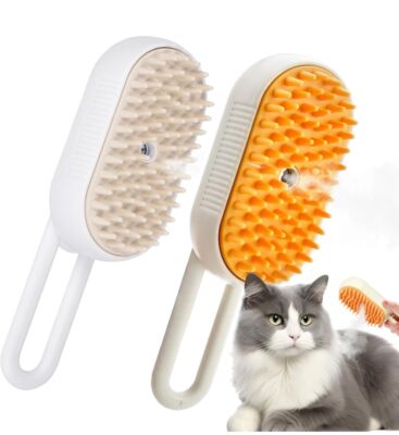 Spazzola A Vapore Per Cani E Gatti Con Rilascio Facile E Funzione Spray - Ideale Per Pelo Lungo, Nodi E Comfort