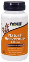 Now Foods, Natural Resveratrol, Megapotenz 200Mg 60 Veg. Kapseln Super Preis