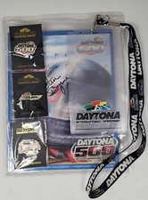 NASCAR Daytona 500 Program Pins lanyard 2006 Byrnes autograph Gatorade Hershey