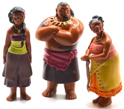 SINA & TALA & TUI Figure Set MOANA Disney PVC TOY Playset 2 1/2''-3'' FIGURINE!