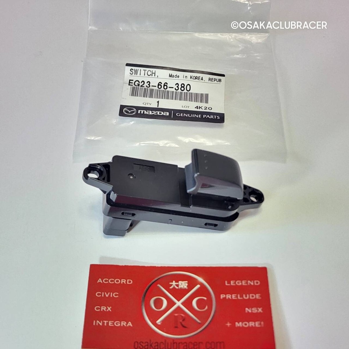 Genuine OEM 07-12 Mazda CX-7 Rear Door Power Window Switch