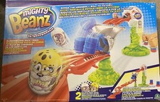 Mighty Beanz Slammer Time Race Track With Two Beans