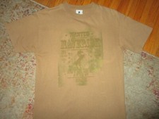 CAMISETA MAVERICK ROLLER COASTER Cedar Point Wild West Wanted Poster Frontier MED