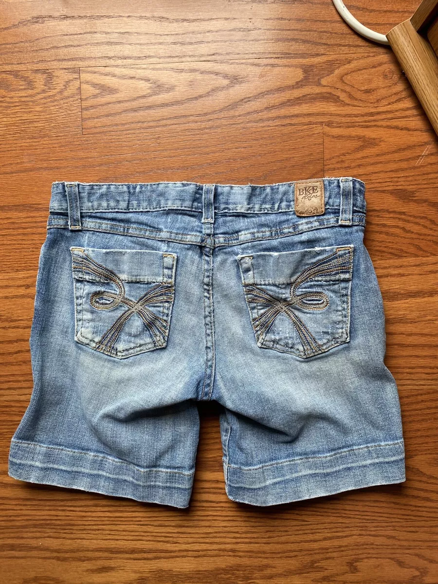Buckle jean shorts on sale