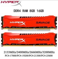 HyperX SAVAGE 8GB/16GB/32GB DDR4 3200 2666 2400 2133 MHz Desktop Memory 288-Pin