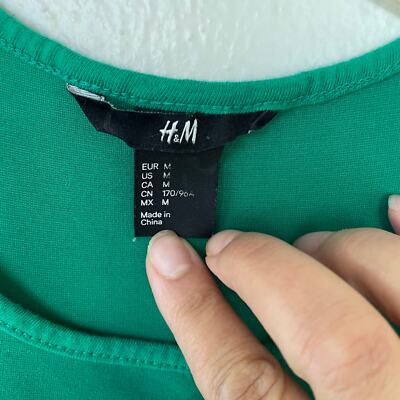 H&M Size M Bodycon HalterTank Green Dress size M | eBay
