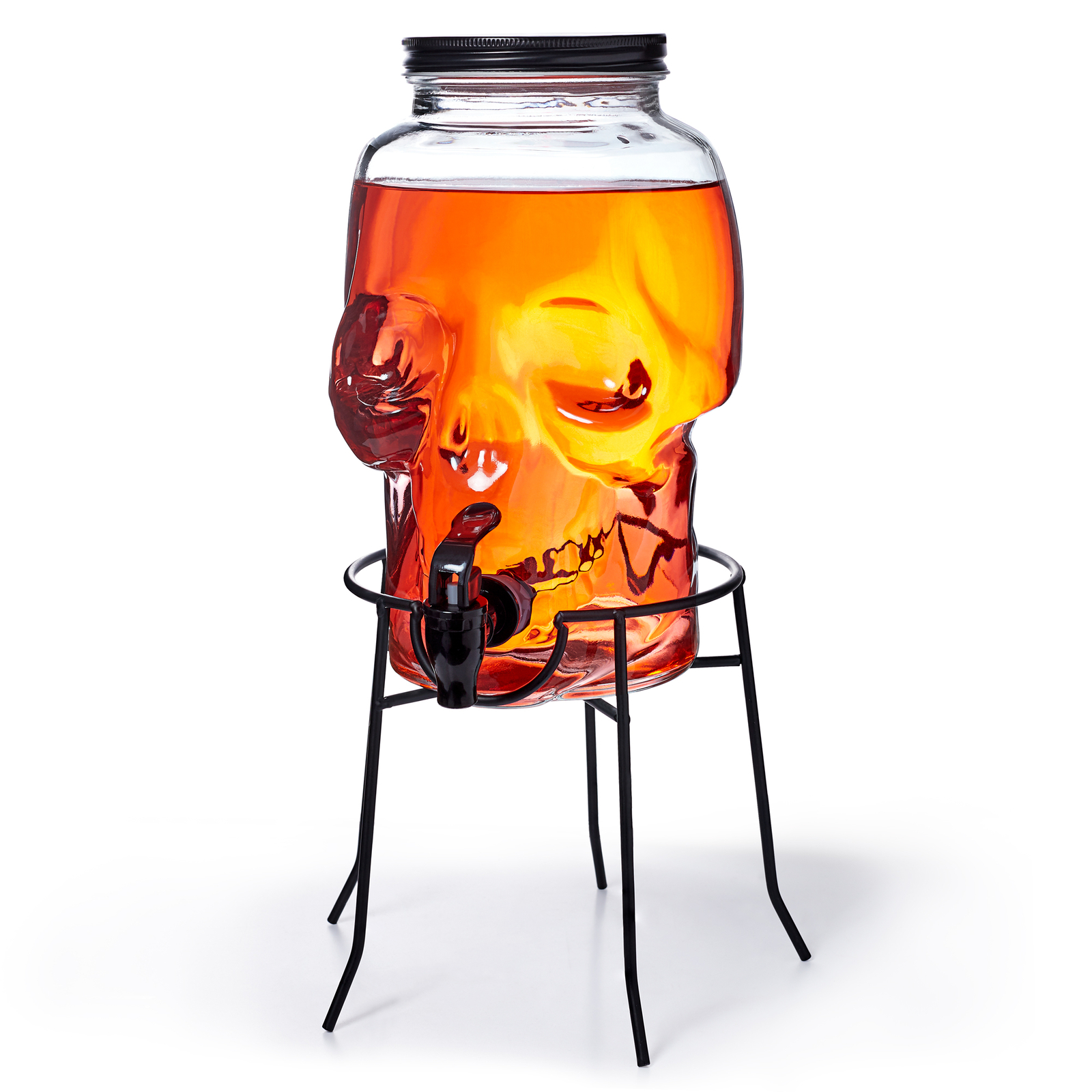 Skull Drinks Dispenser with Stand 4ltr Beverage Dispenser Juice