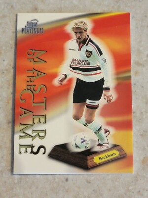 Carte Futera Platinum David Beckham Signée - Man United Euro Cup 1999 - Carte Collector Numérotée
