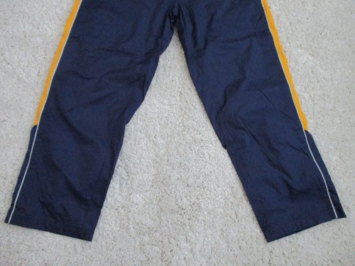 Vintage Michigan Wolverines Sweatpants Men Large Blue 36-38 Lined Football Nylon - Picture 16 of 22