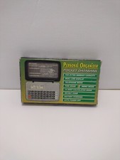 1980'S Personal Organizer Electronic Pocket Data Bank Oringnal Box Untested