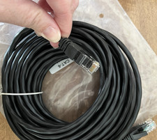 CAT-6 Ethernet Cable RJ-45 to RJ-45 Black Network LAN Patch Lead