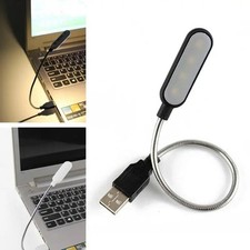 Black Portable Mini USB LED Night Lamp Light for Book-Reading, Laptop-Keyboard