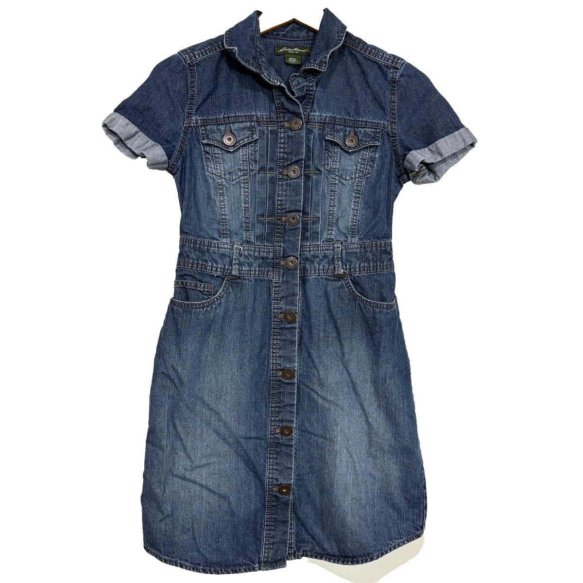 white christmas dresses Vintage Charm Denim Dress