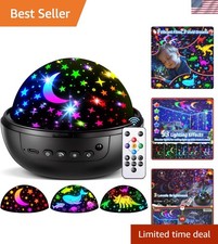 Night Light for Kids,93 Lighting 3 Films Kids Night Light Projector,Remote Di...