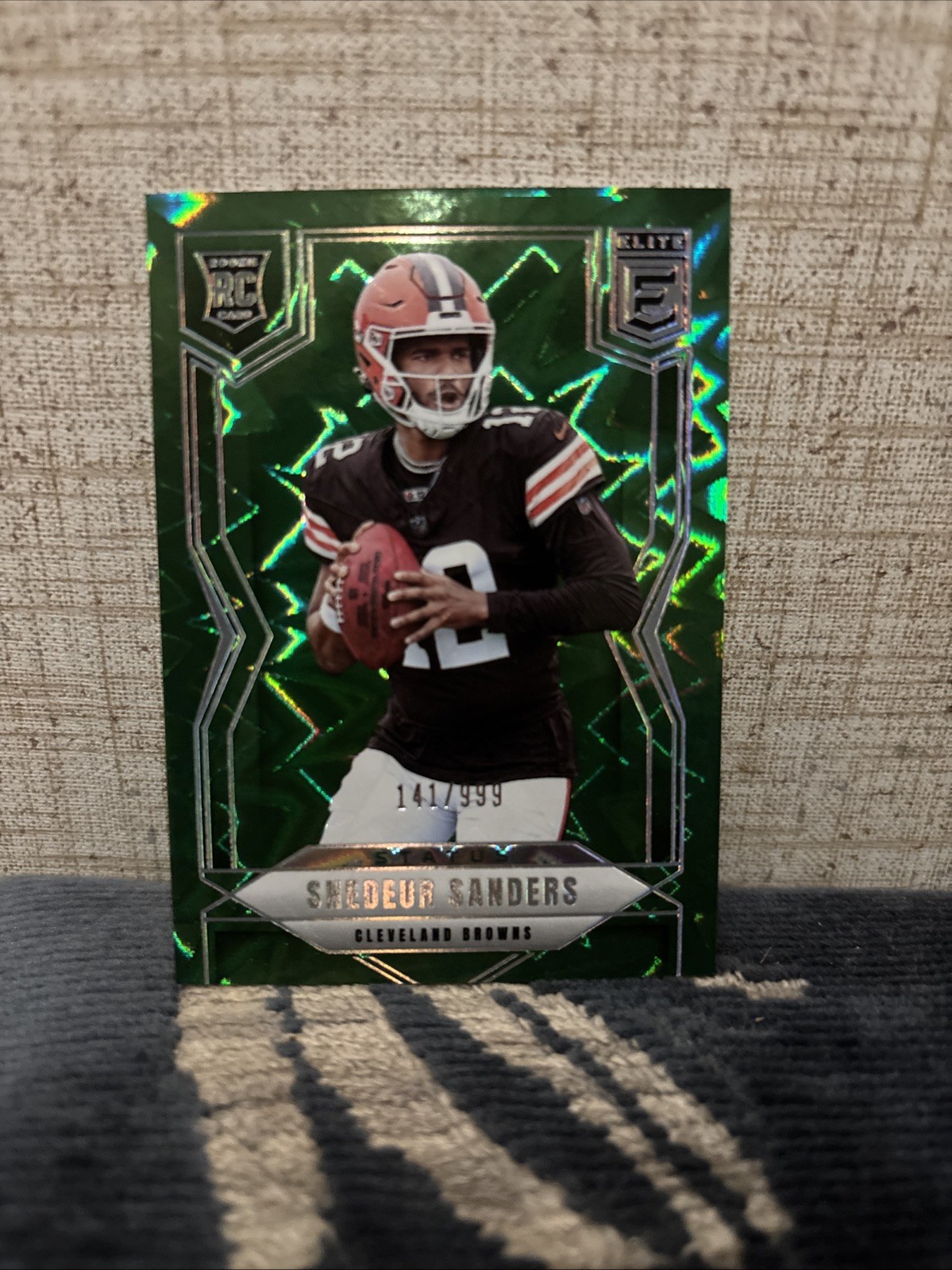 2025 Donruss Elite - Rookies Shedeur Sanders #112 Aspirations Lime Green /999 RC