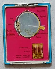 Placca metallo IL CORPO UMANO nr. 11  gadget Corriere dei Piccoli 1972/73