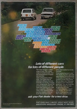 Fiat Range Brochure C.1971 - 500 850 127 128 124 125 130 Autobianchi Fiat Range Brochure C.1971 - 500 850 127 128 124 125 130 Autobianchi