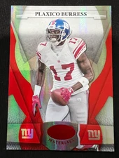 PLAXICO BURRESS 2008 Leaf Certified Materials Mirror Red #91 NFL #022/100