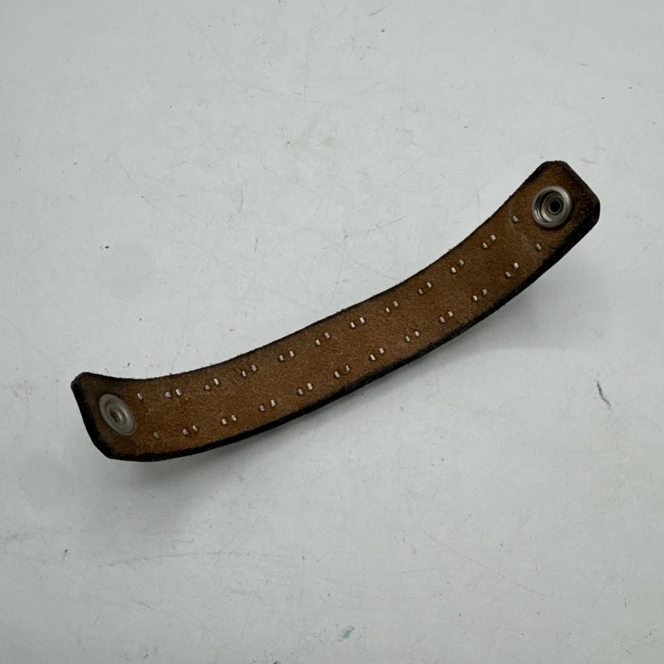 Vintage Leather Studded Cuff Bracelet Punk Rock Bangle 80s 90s - Image 4 of 4