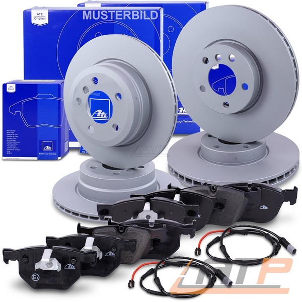 Ate Bremsscheiben +BremsbeläGe +Warnkontakt Vorne+Hinten U.A. FüR Porsche, Vw-image
