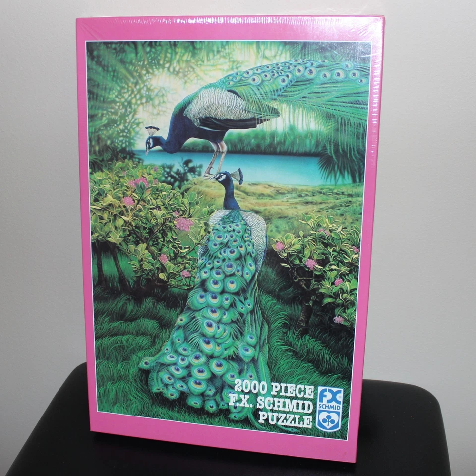 Nuevo 1997 FX Schmid WE AIN'T NO PARTRIDGES 2000 piezas rompecabezas PAVO REAL Larry Taugher Foto 2 de 4