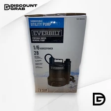 1/6 HP Plastic Submersible Utility Pump (NEW/OPEN BOX)