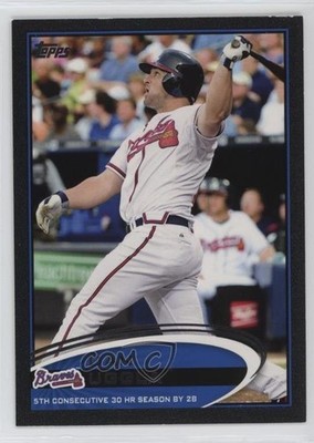 2012 Topps Black 21/61 Dan Uggla #579 b4d