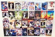 RAFAEL PALMEIRO - Huge 32 card lot! Bowman-Fleer-Leaf-Donruss+ CUBS, RANGERS+ $$
