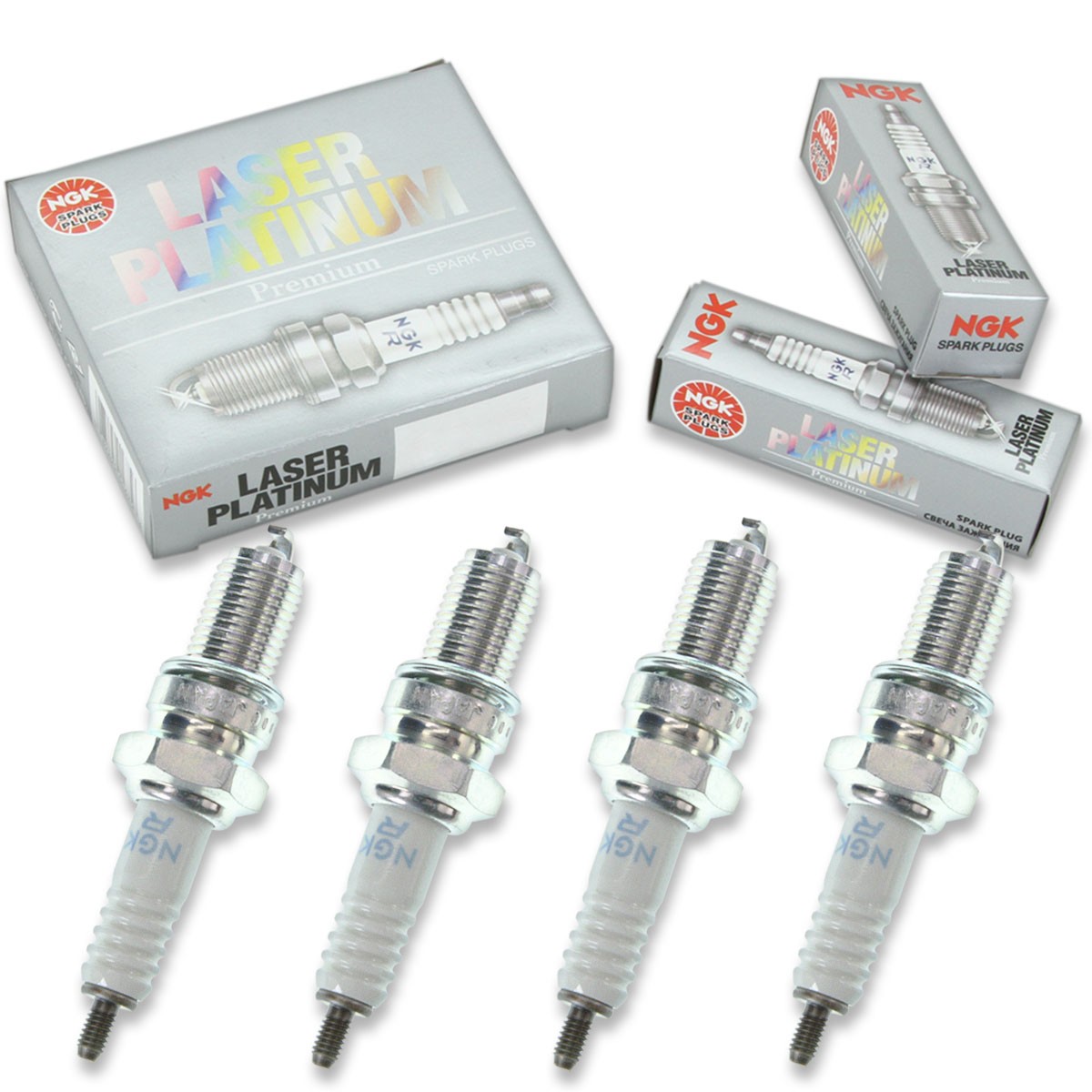 4pcs 1990 Suzuki VS1400GL Intruder NGK Laser Platinum Spark Plugs 1360cc ua