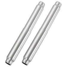 2Pcs Toilet Paper Roll Holder, Spring Loaded Roller Rod, Brushed Silver