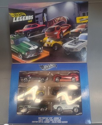 2025 Hot Wheels LEGENDS TOUR Multi Pack 6 Car Set Ford Volvo