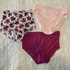 New NWT Victoria's Secret Stretch Black Brief Panties M Medium Lot Of 3