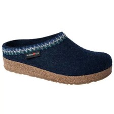 Haflinger GZ Zig Zag Grizzly Unisex Clog - Captains Blue - EU 41