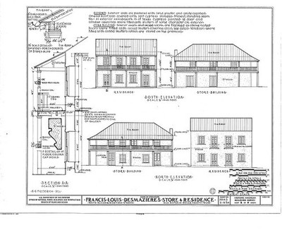HABS TEX,15-SANT,2- sheet 2 5 - Francis Louis des Mazieres Store Building &