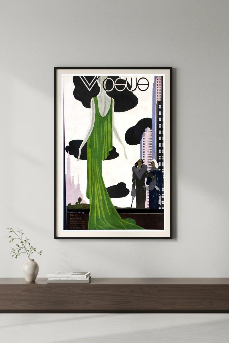 🌟 Vogue Magazine Cover Poster (1930) - Art Deco Fashion Icon