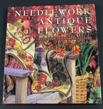 Needlework Antique Flowers Elizabeth Bradley 1993 Illustrated