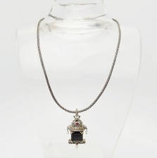 Collar Pagoda Barbara Bixby Plata de Ley Oro 18k Ónix Perla Rubí