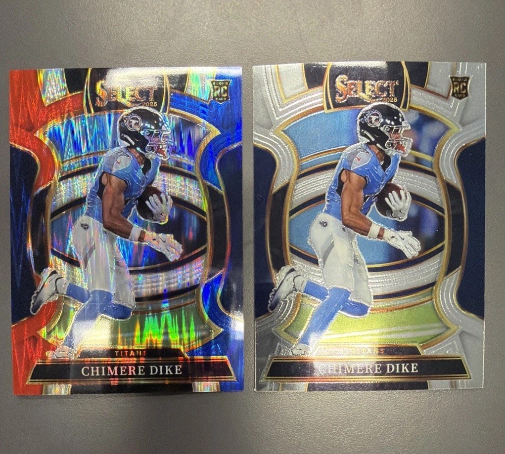 2025 Select - Chimere Dike Concourse # 27 RC Red Blue Prizm Shock - Titians🔥📈