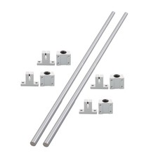 2pcs 8x400mm Linear Shafts with 4 SCS8UU Bearings & 4 SK8 Supports