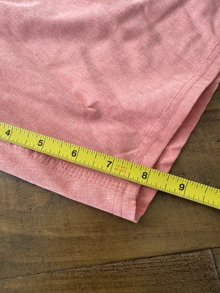 Shorts masculinos híbridos O’Neil tamanho G GG grandes bolsos com cordão laranja salmão  - Imagem 4 de 4