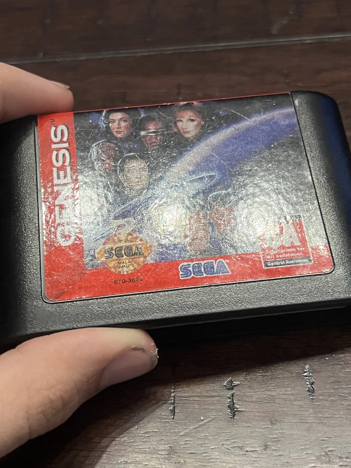Star Trek Next Generation Echoes From the Past (Sega Genesis, 1994) CART ONLY - Image 2 of 4