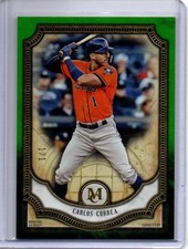 2018 Topps Museum Collection - Carlos Correa #13 Emerald Green 1/1