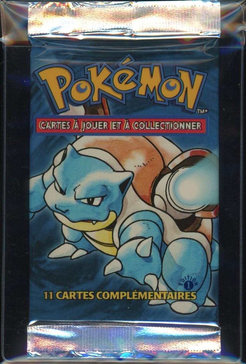1999 Pokemon FRENCH 1st Edition Base Set Tortank-Blastoise Booster