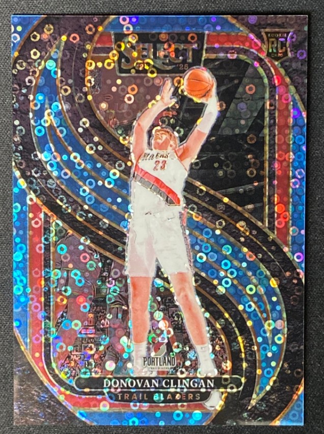 Donovan Clingan 2024-25 Panini Select Premier Level Light Blue Disco 07/99 RC