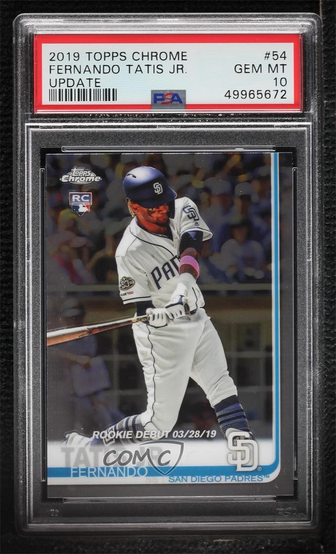 2019 Topps Chrome Update Target Rookie Debut Fernando Tatis Jr PSA 10 GEM MT 6bz