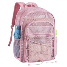 Mesh Backpack Large Capacity See Through for Adults - Ideal for School, Sports