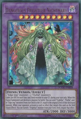 Dangerous Frightfur Nightmary - DUOV-EN038 - Ultra Rare - 1st Edition - Lightly 