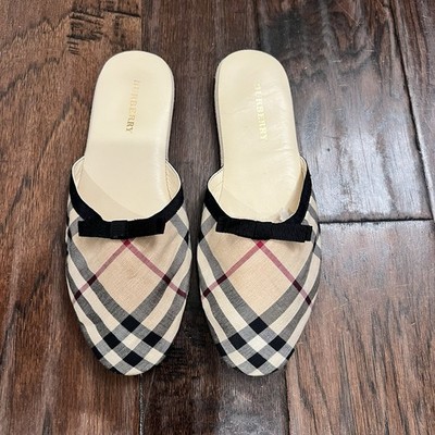 Authentic Burberry Nova Check Slipper